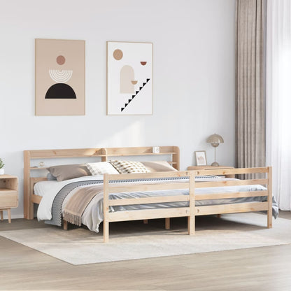Bettgestell mit Kopfteil ohne Matratze 200x200 cm