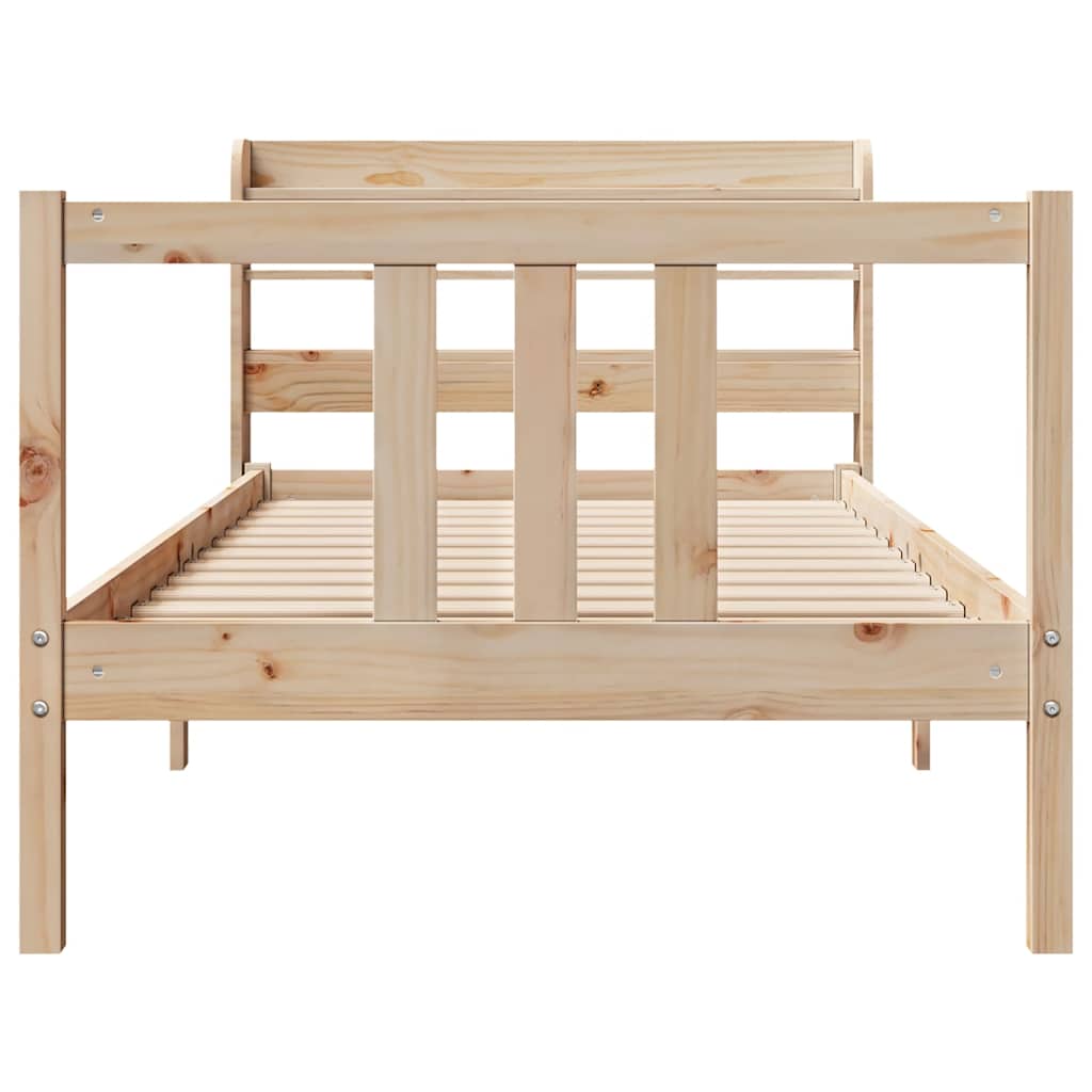 Bettgestell mit Kopfteil ohne Matratze 90x190 cm