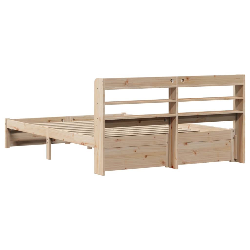 Bed frame with headboard without mattress 120x200 cm