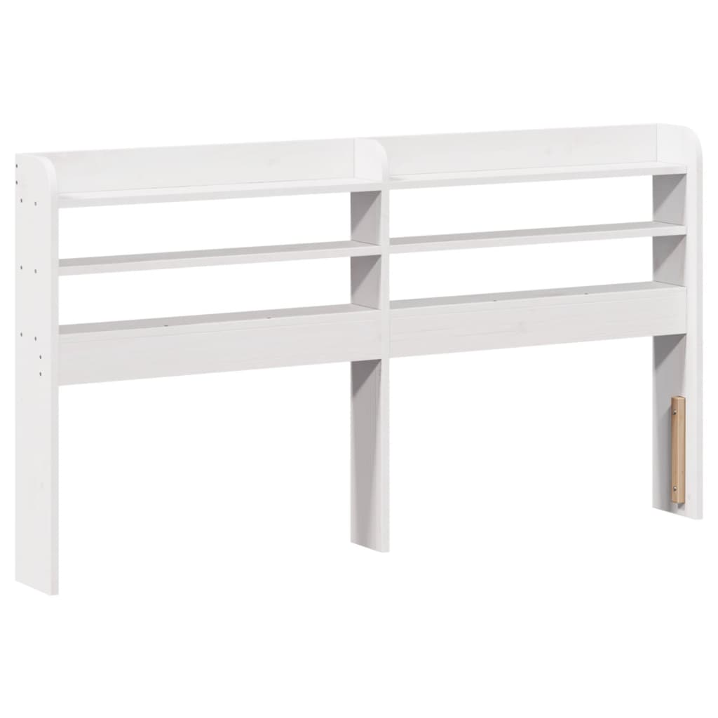 Bed frame with headboard without mattress white 120x200 cm