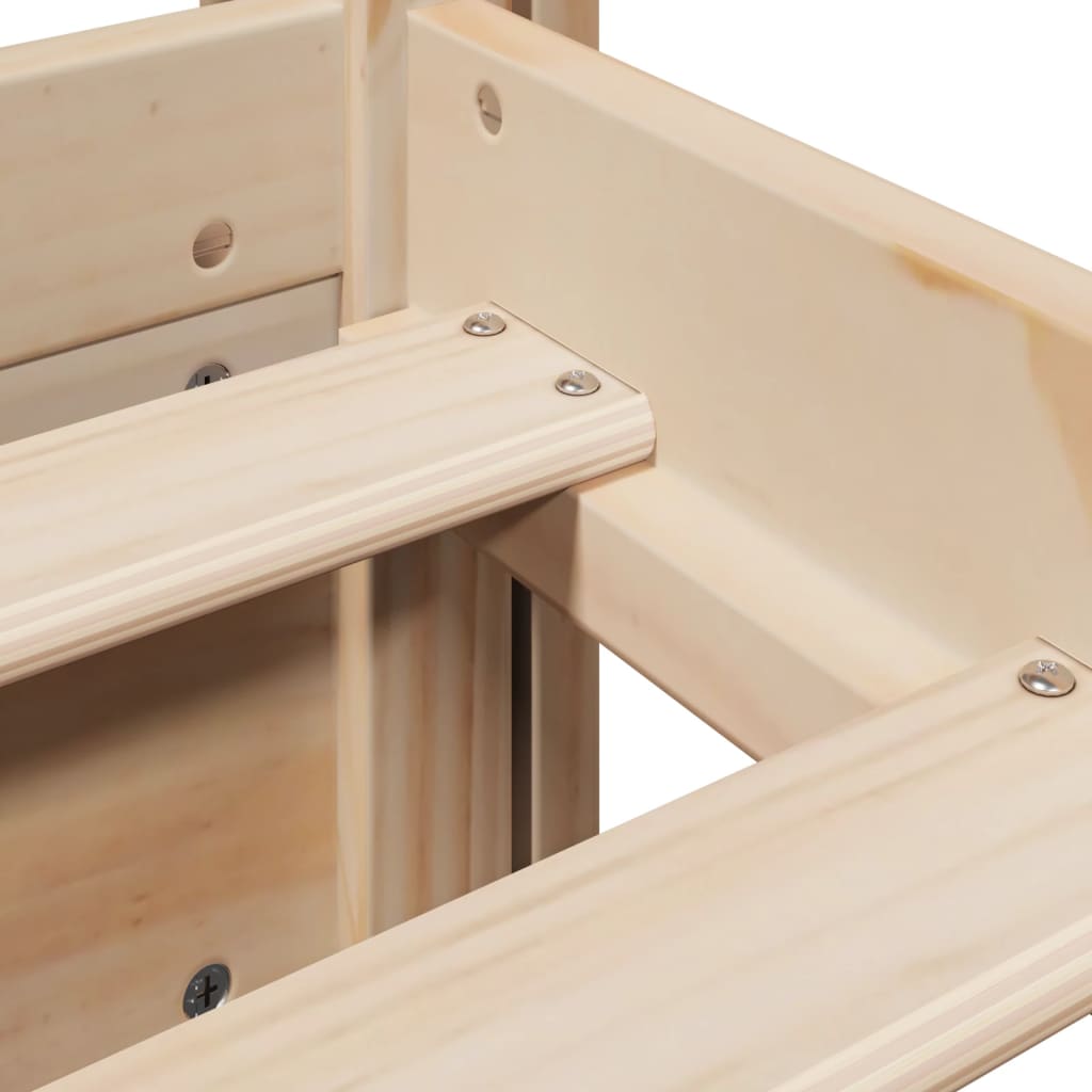 Bed frame with headboard without mattress 90x200 cm