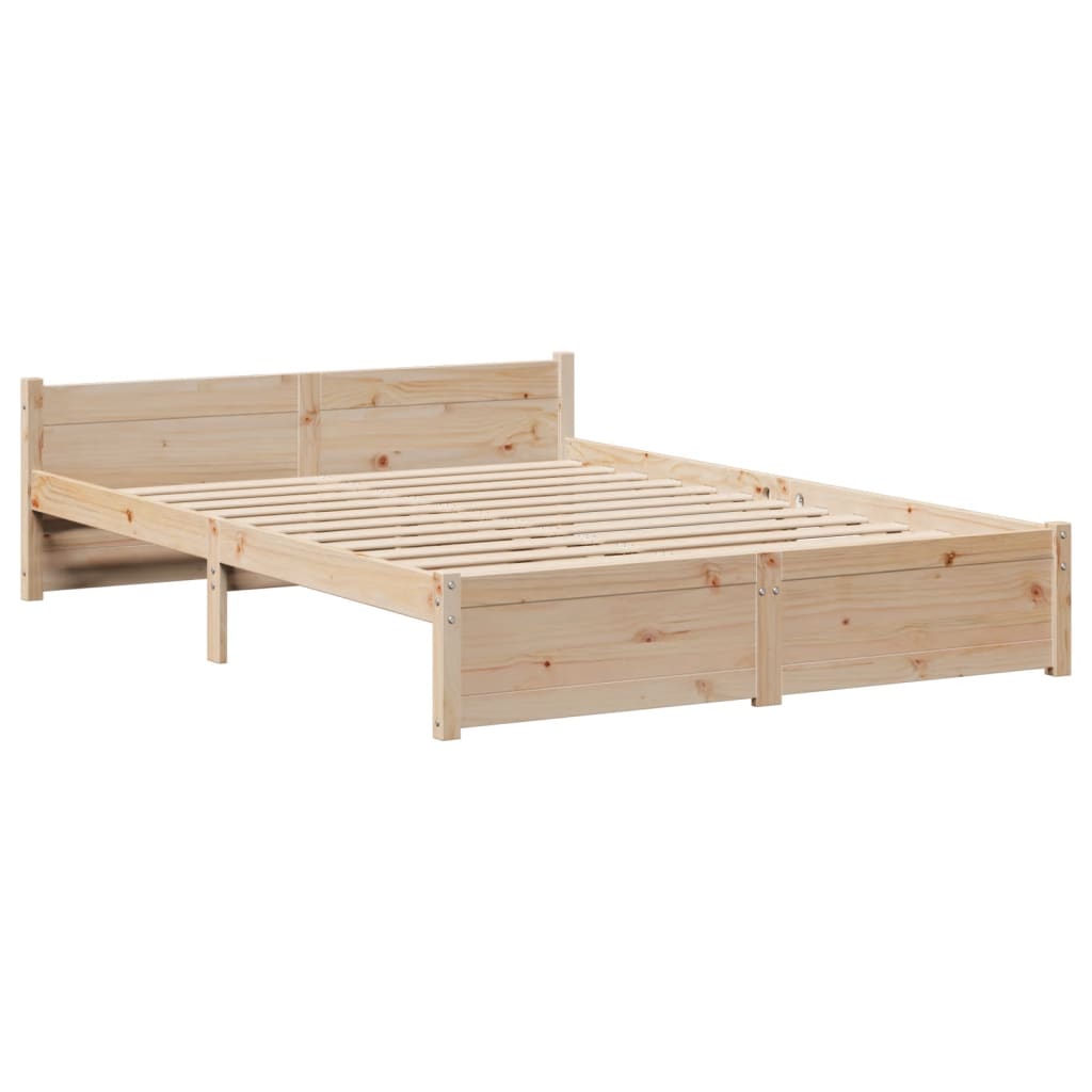 Bed frame with headboard without mattress 120x200 cm
