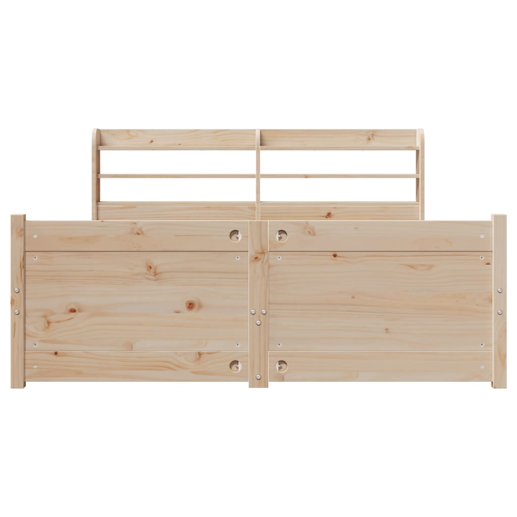 Bed frame with headboard without mattress 120x200 cm