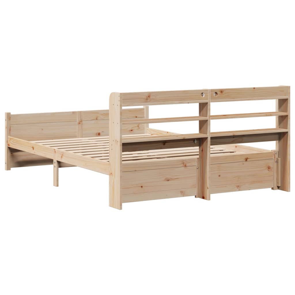 Bed frame with headboard without mattress 120x200 cm