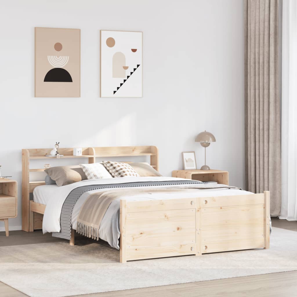 Bed frame with headboard without mattress 120x200 cm