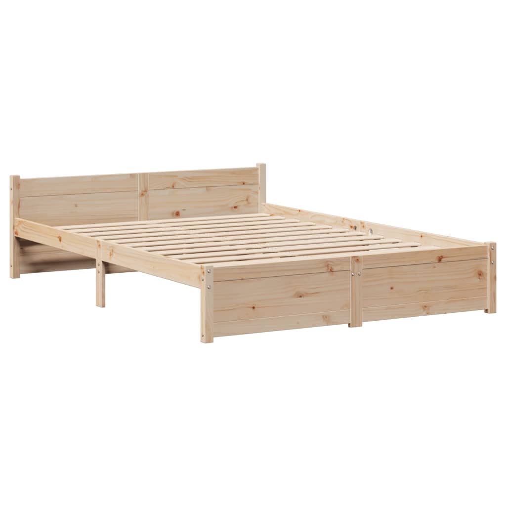 Bed frame with headboard without mattress 160x200 cm