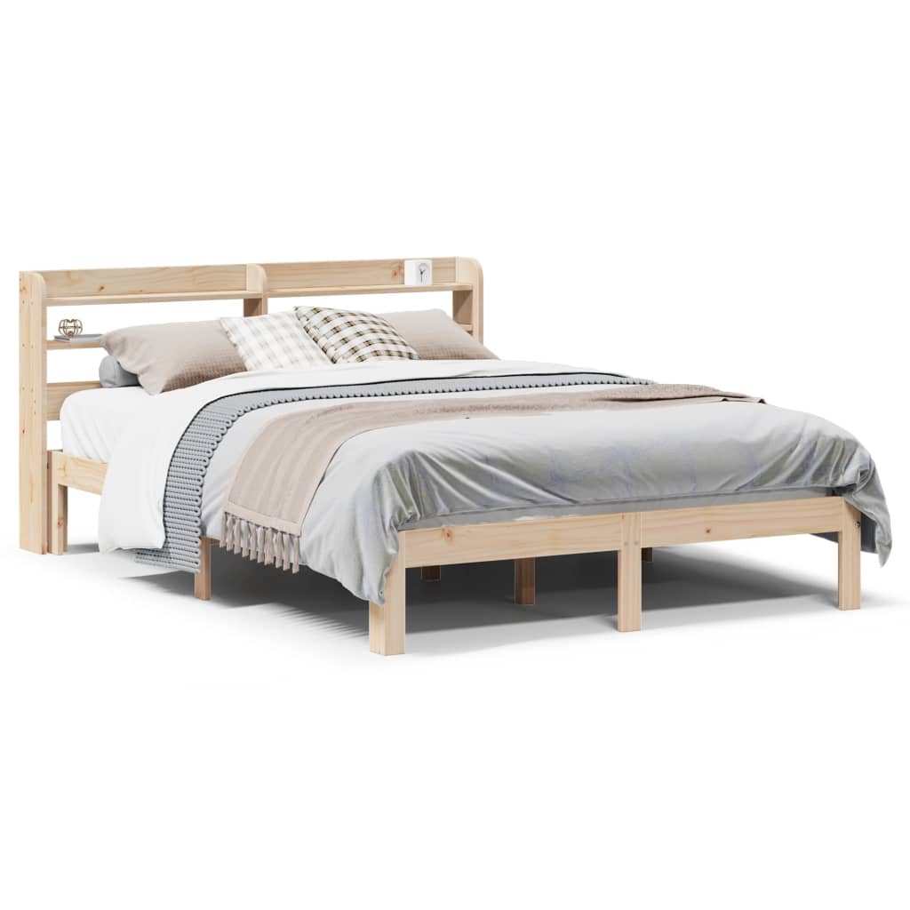 Bed frame with headboard without mattress 120x200 cm