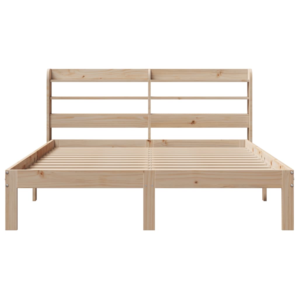 Bed frame with headboard without mattress 120x200 cm