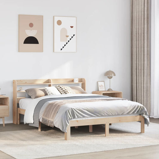 Bed frame with headboard without mattress 120x200 cm