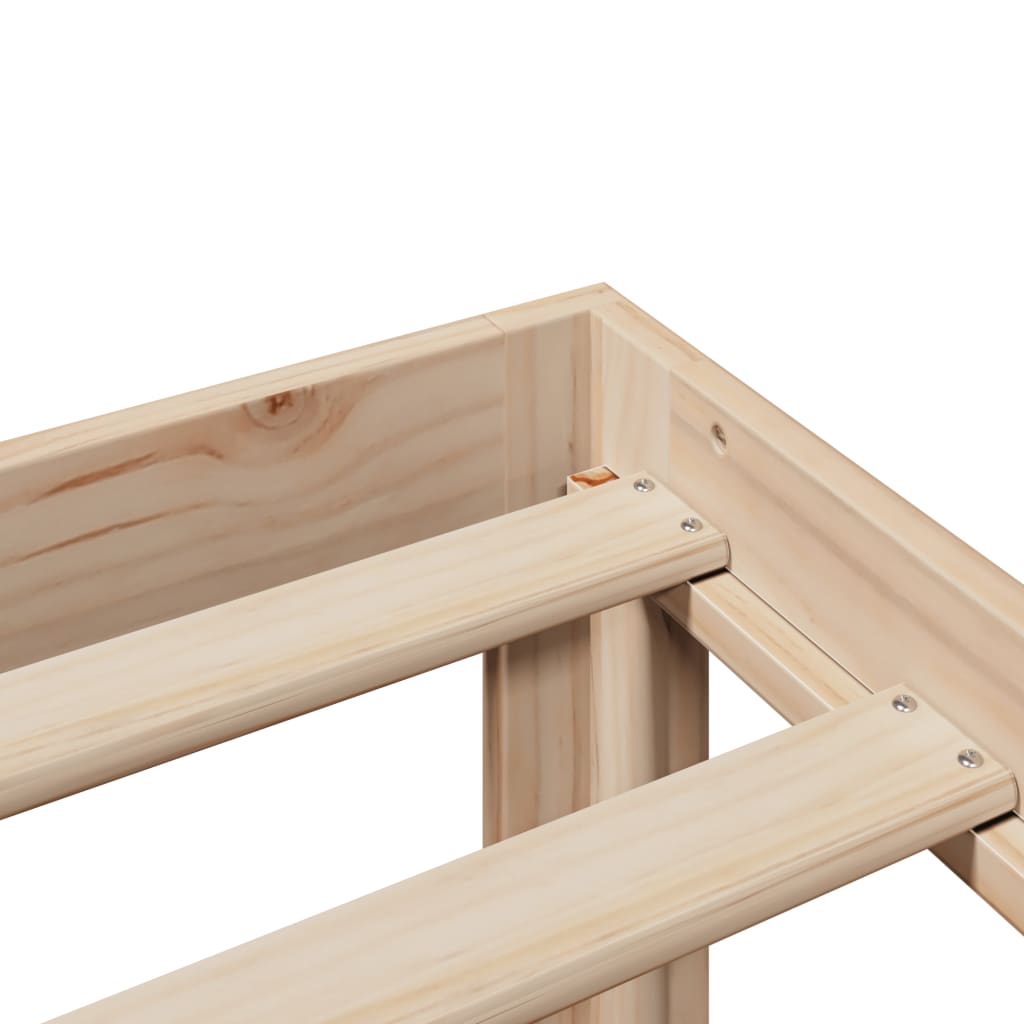 Bed frame with headboard without mattress 120x190 cm