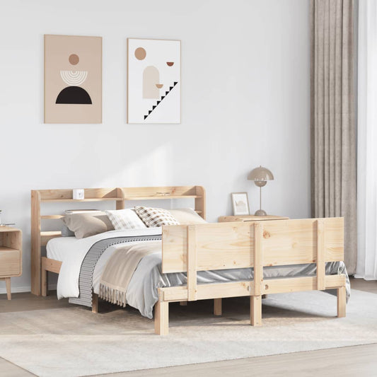 Bed frame with headboard without mattress 120x190 cm