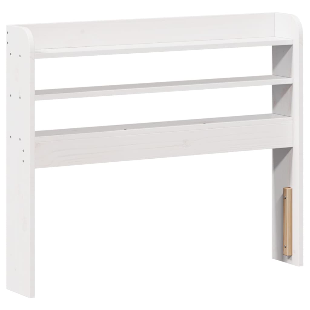 Bed frame with headboard without mattress white 90x200 cm