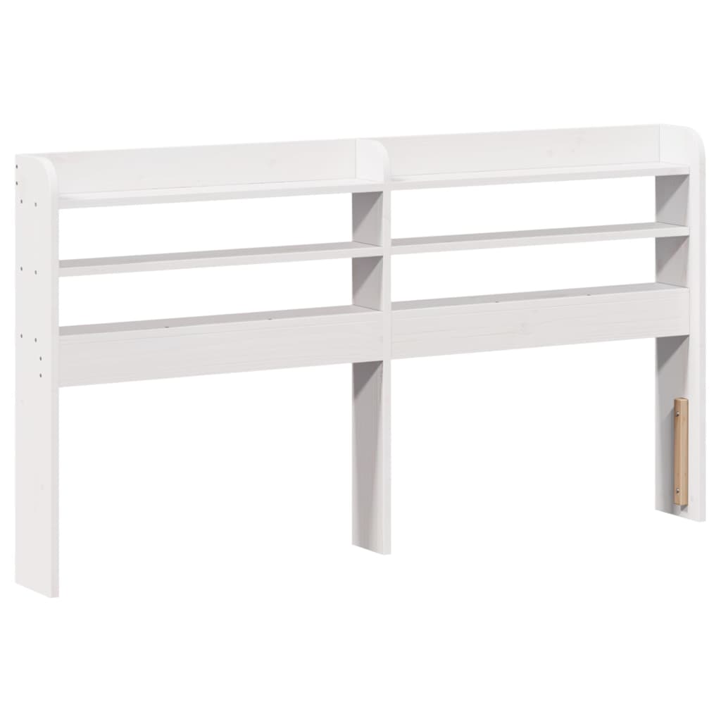 Bed frame with headboard without mattress white 120x200 cm
