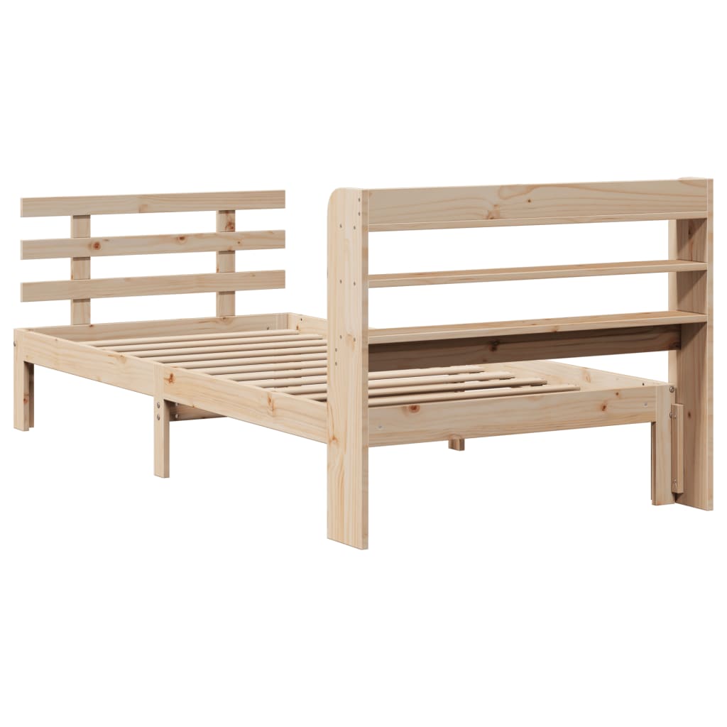 Bettgestell mit Kopfteil ohne Matratze 90x200 cm
