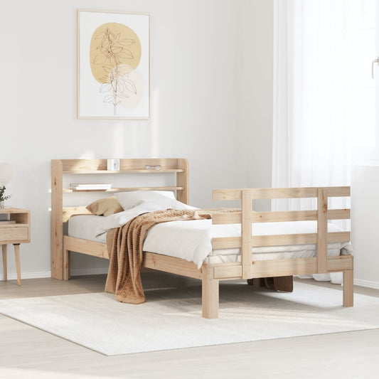 Bettgestell mit Kopfteil ohne Matratze 90x200 cm
