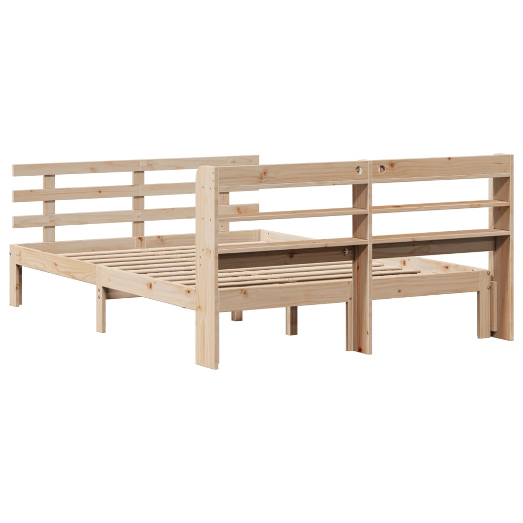 Bettgestell mit Kopfteil ohne Matratze 150x200 cm