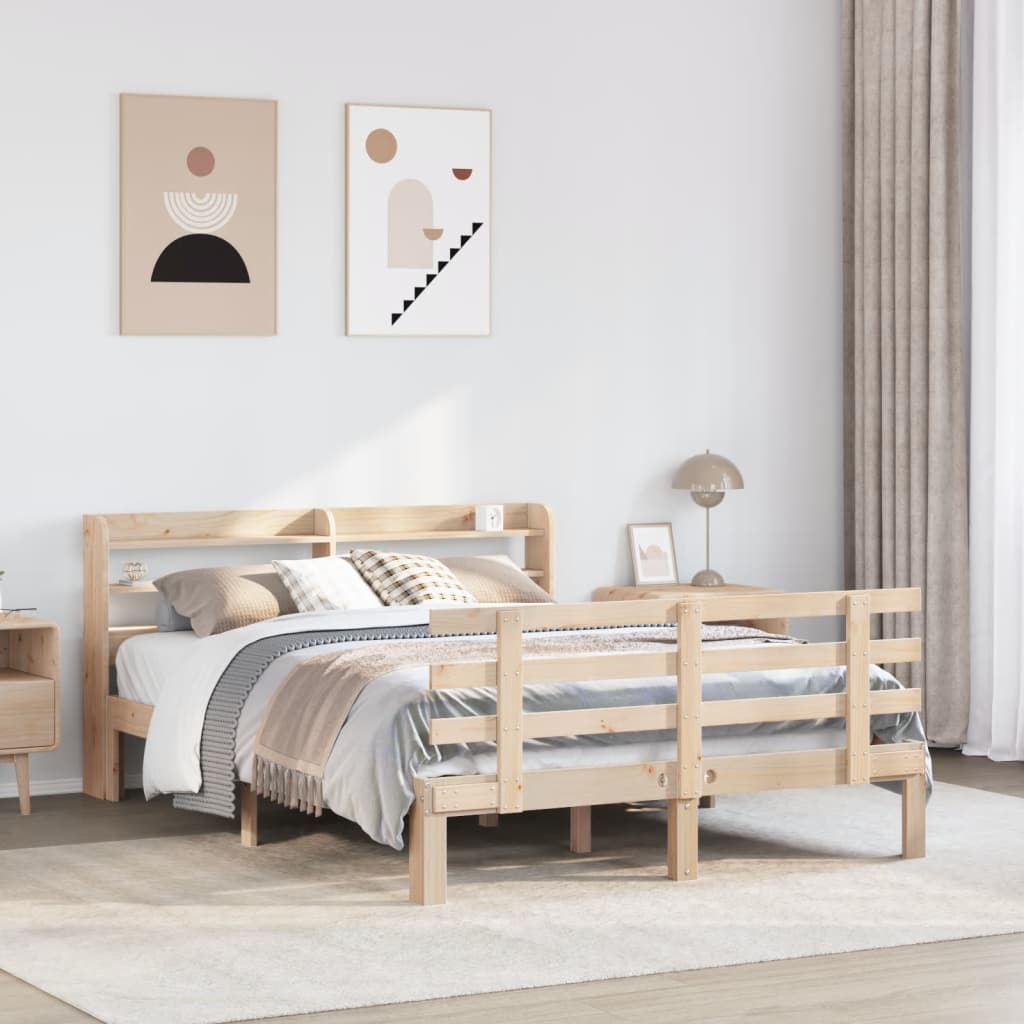 Bettgestell mit Kopfteil ohne Matratze 150x200 cm