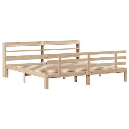 Bettgestell mit Kopfteil ohne Matratze 180x200 cm