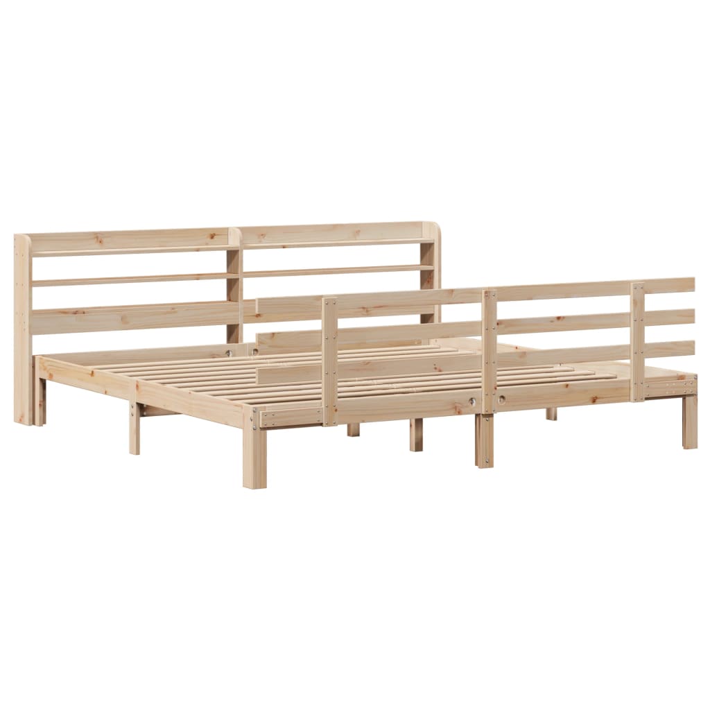 Bettgestell mit Kopfteil ohne Matratze 180x200 cm