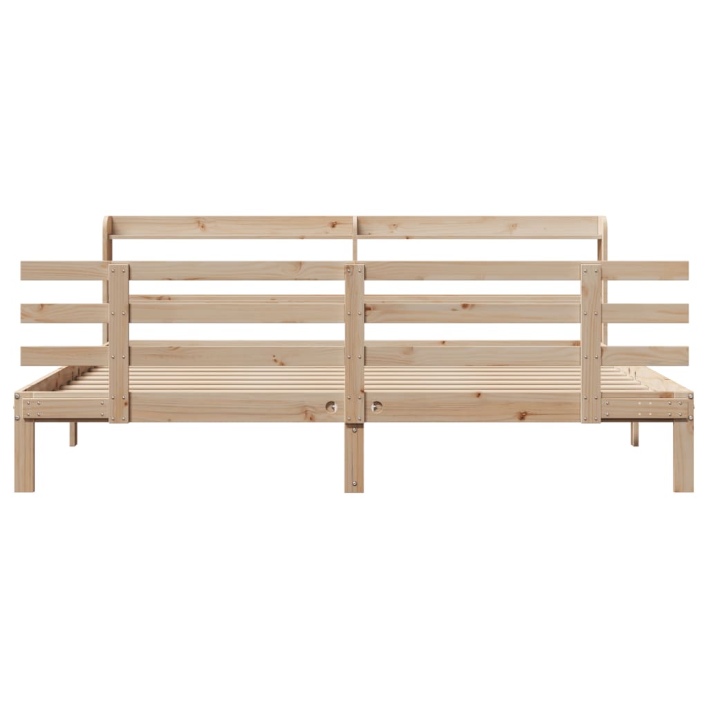 Bettgestell mit Kopfteil ohne Matratze 180x200 cm