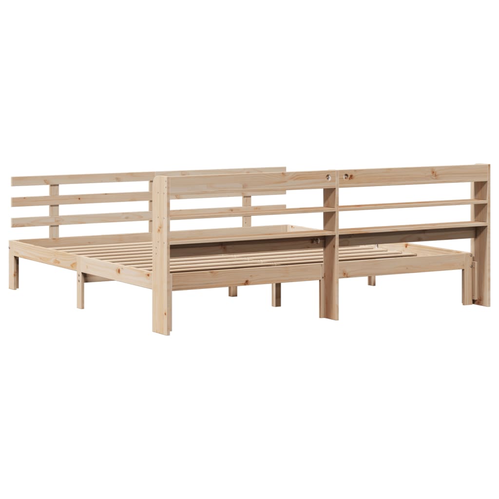 Bettgestell mit Kopfteil ohne Matratze 180x200 cm