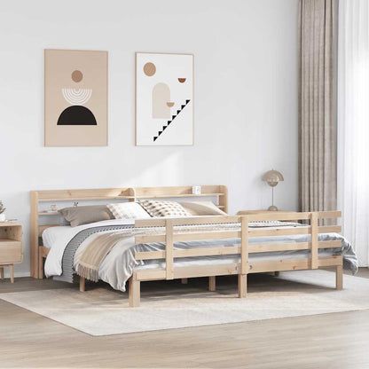 Bettgestell mit Kopfteil ohne Matratze 180x200 cm