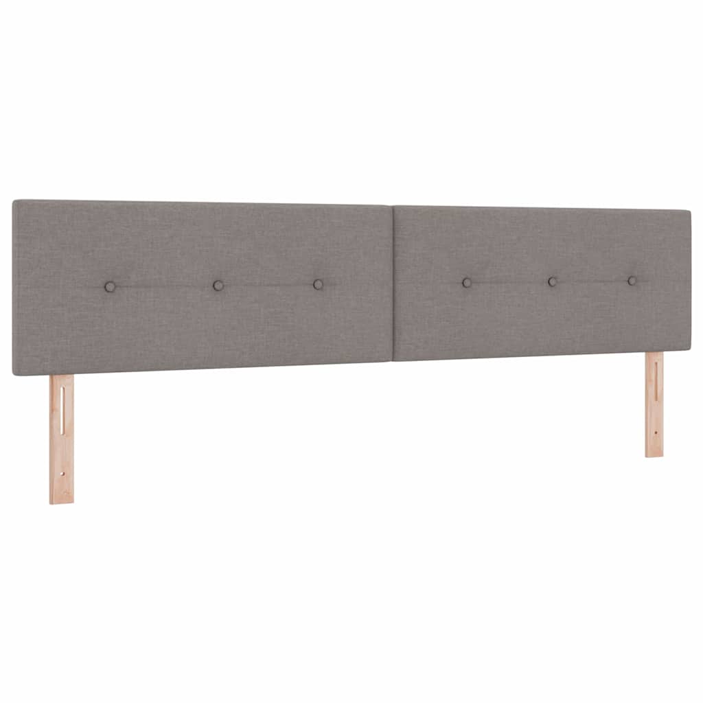 LED Kopfteil Taupe Stoff