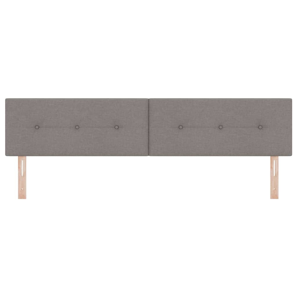 LED Kopfteil Taupe Stoff