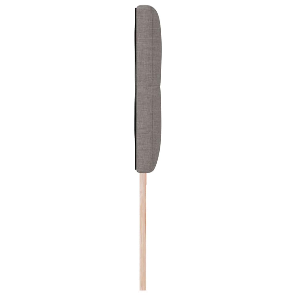 LED Kopfteil Taupe Stoff