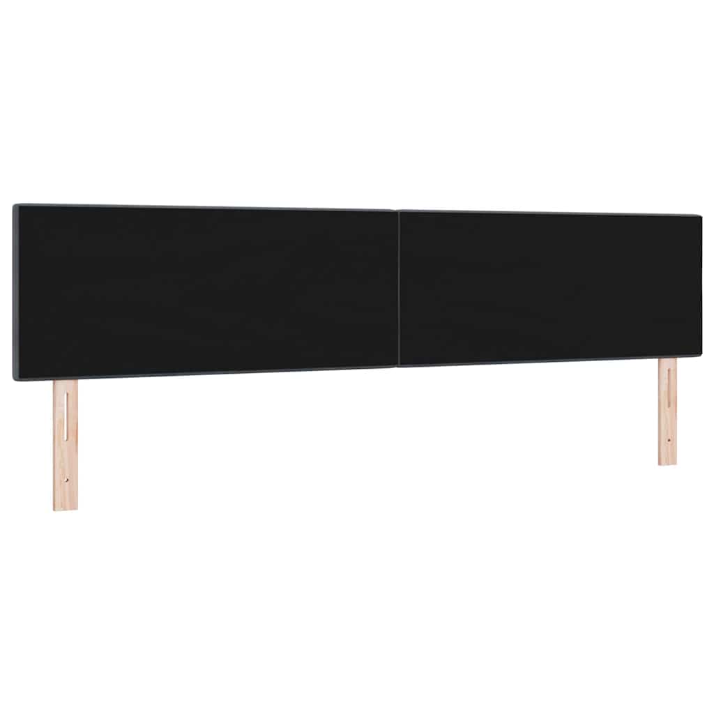 LED Kopfteil mit LED-Lichtleisten Grau 200 cm Samt