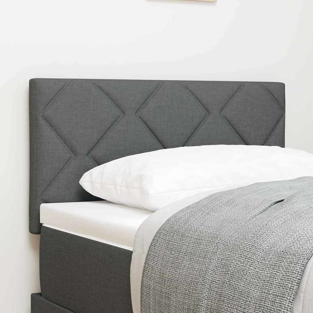 LED Kopfteil Grau Stoff