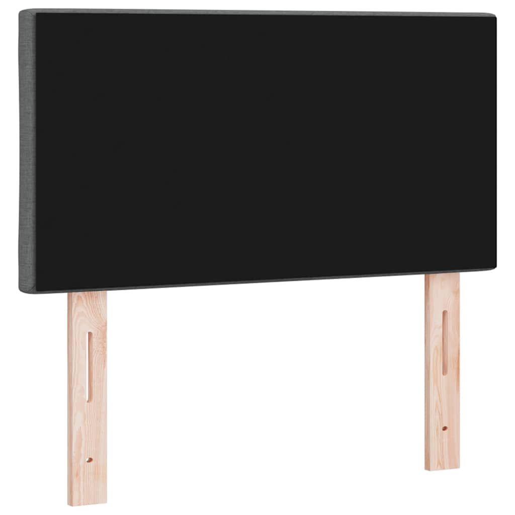 LED Kopfteil Grau Stoff