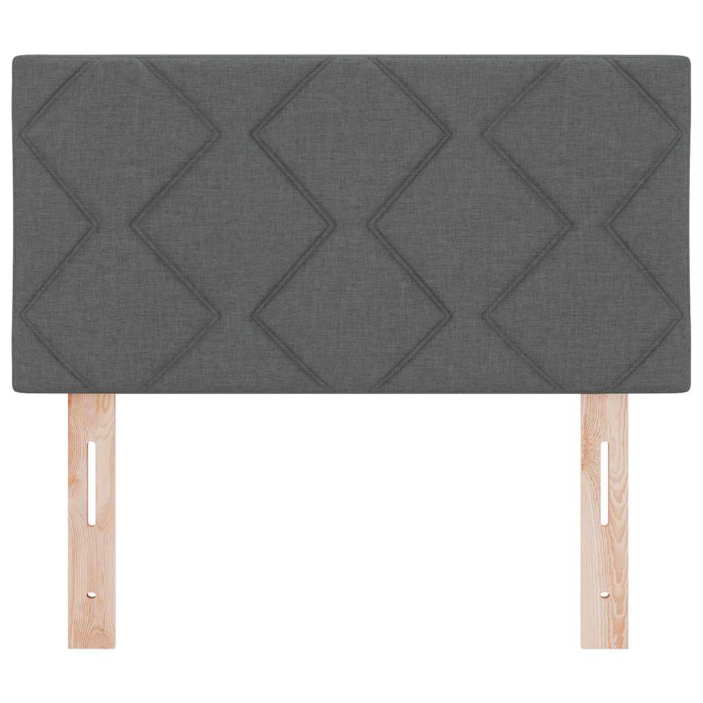 LED Kopfteil Grau Stoff