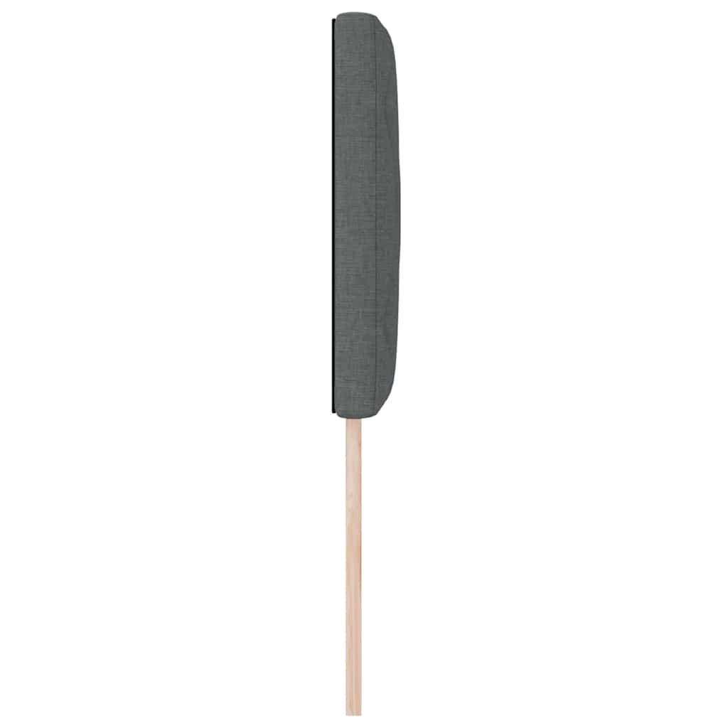 LED Kopfteil Grau Stoff