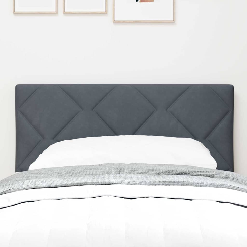 LED Kopfteil Dunkelgrau 80 cm Samt