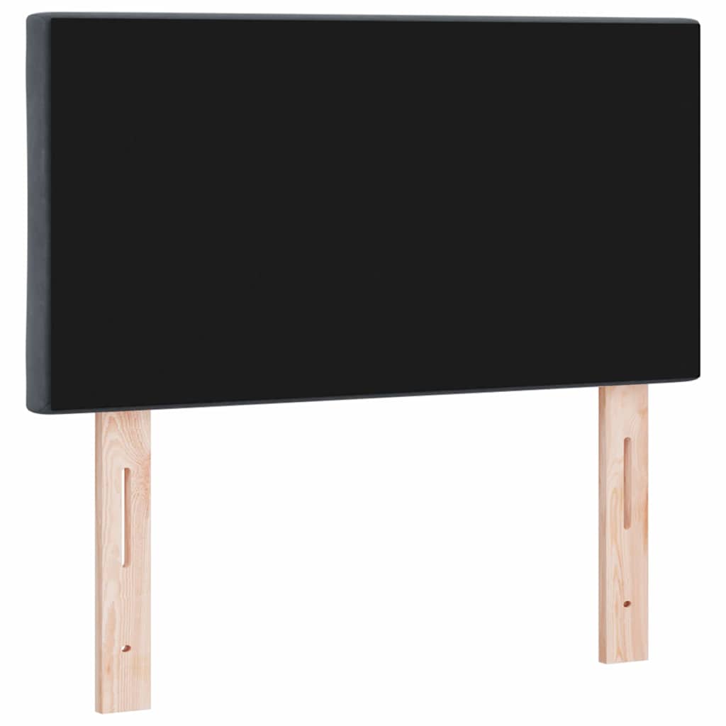 LED Kopfteil Dunkelgrau 80 cm Samt