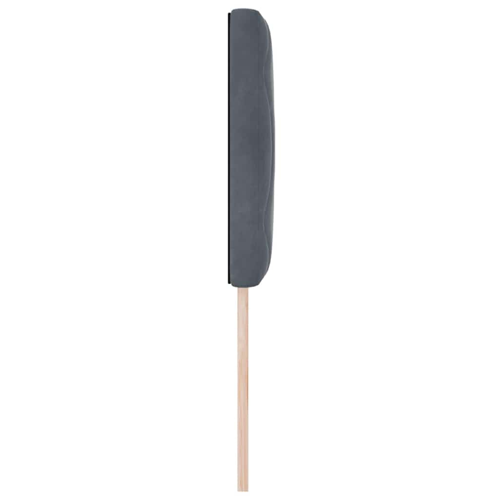 LED Kopfteil Dunkelgrau 80 cm Samt