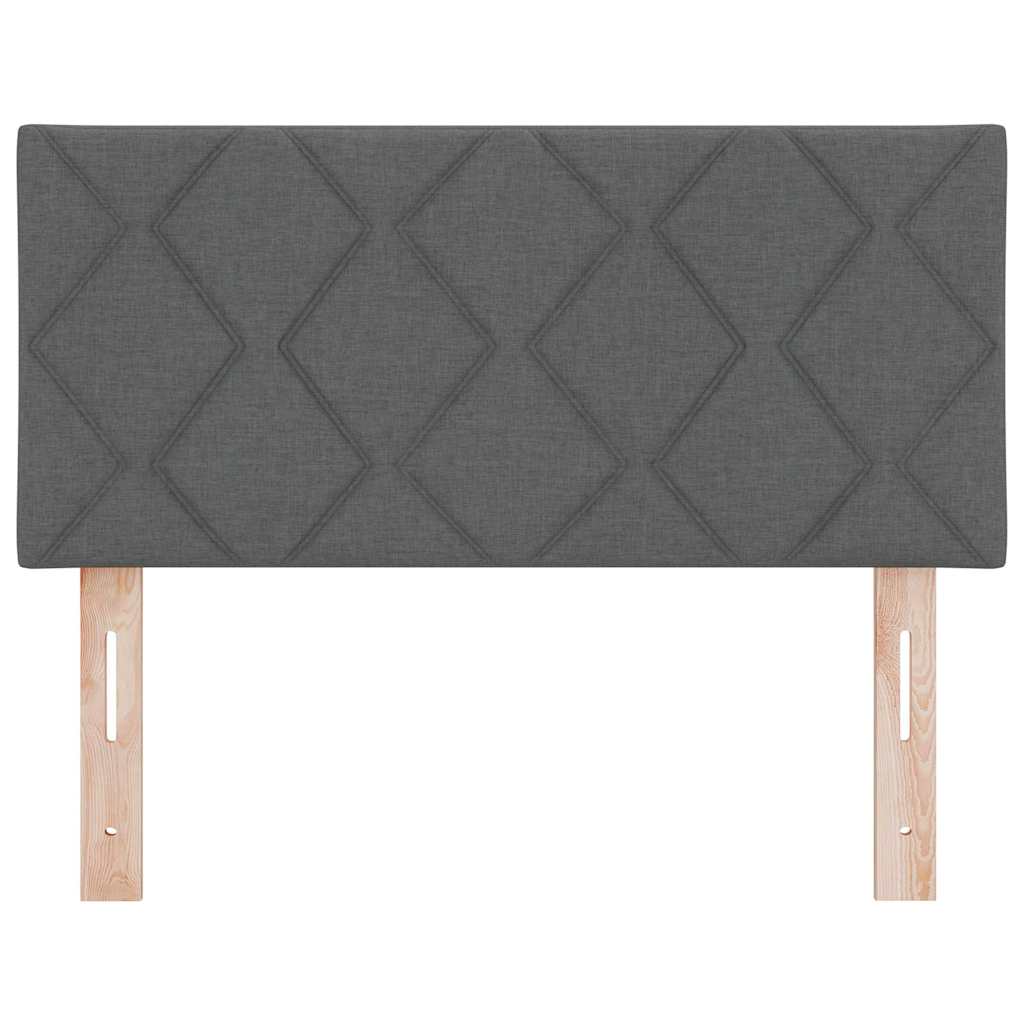 LED Kopfteil Grau Stoff