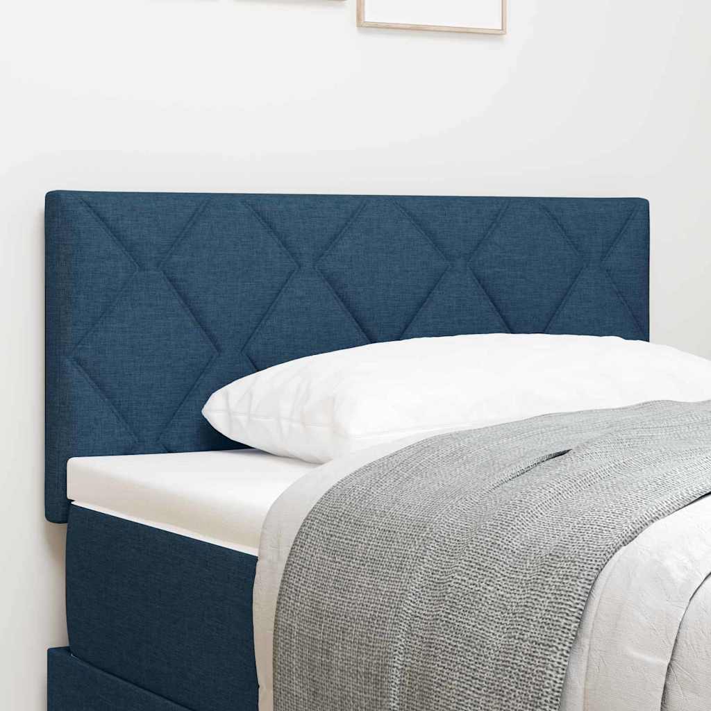 LED Kopfteil Blau Stoff