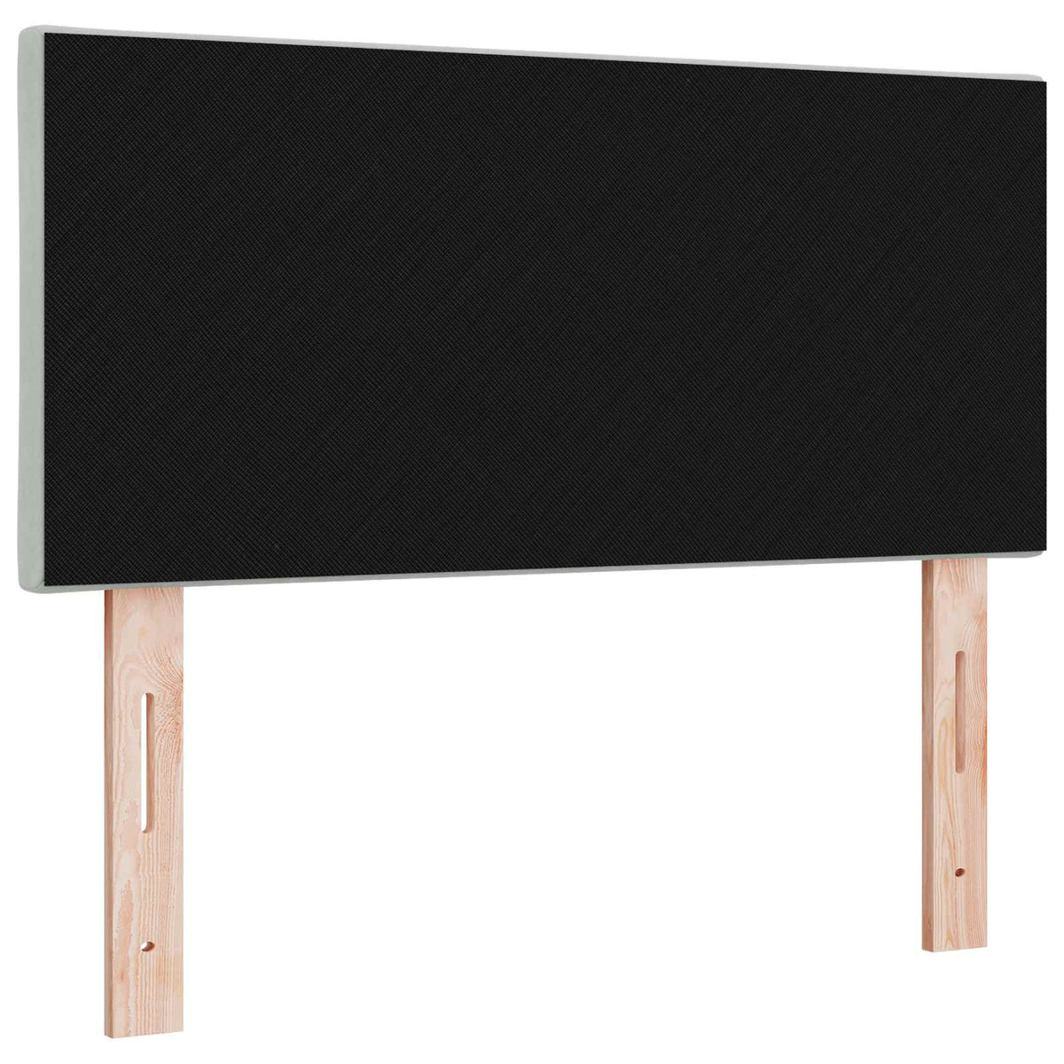 LED Kopfteil Hellgrau 90 cm Samt