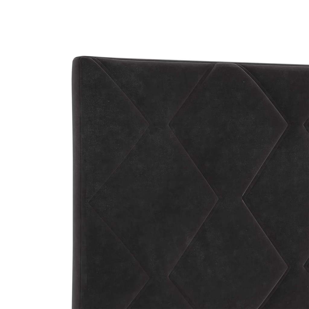 LED Kopfteil Schwarz 90 cm Samt