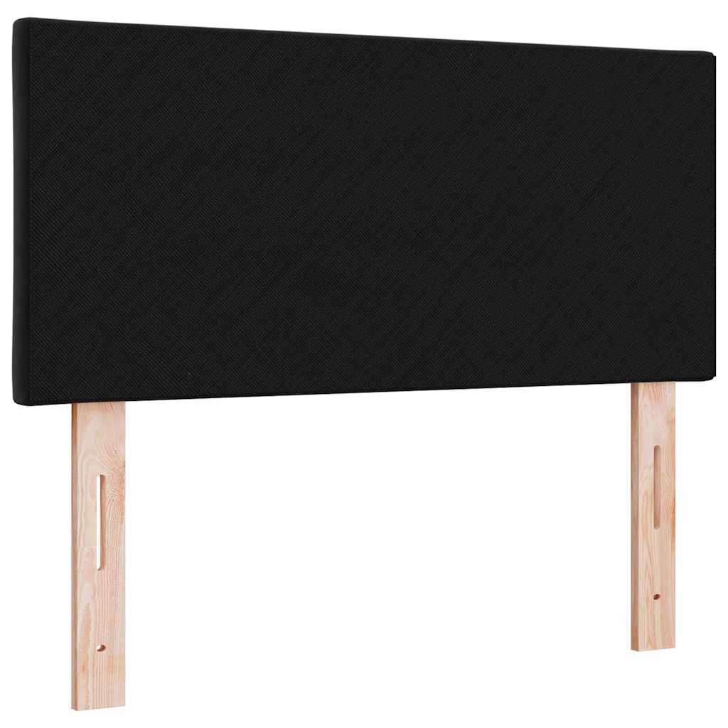 LED Kopfteil Schwarz 90 cm Samt