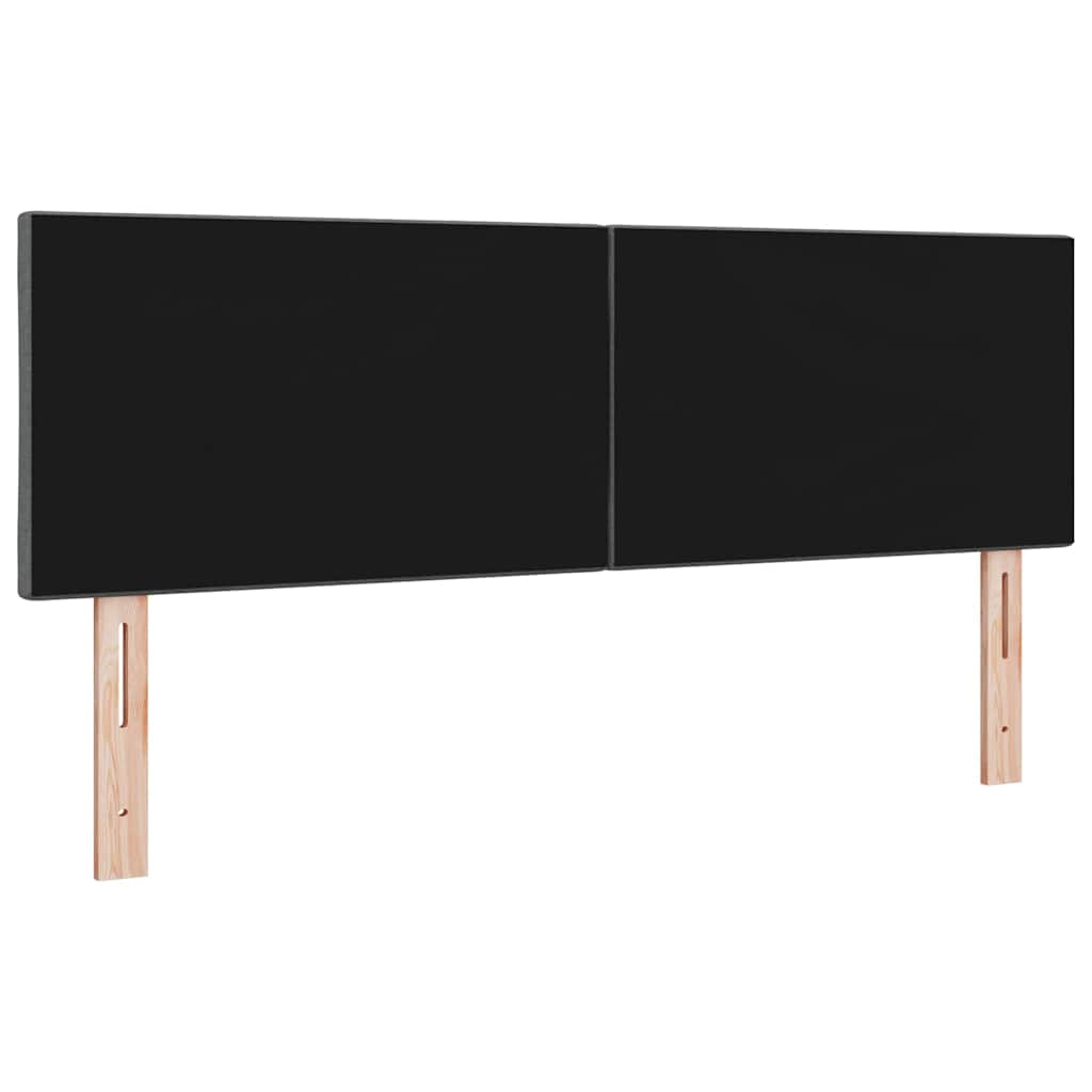 LED Kopfteil Grau Stoff