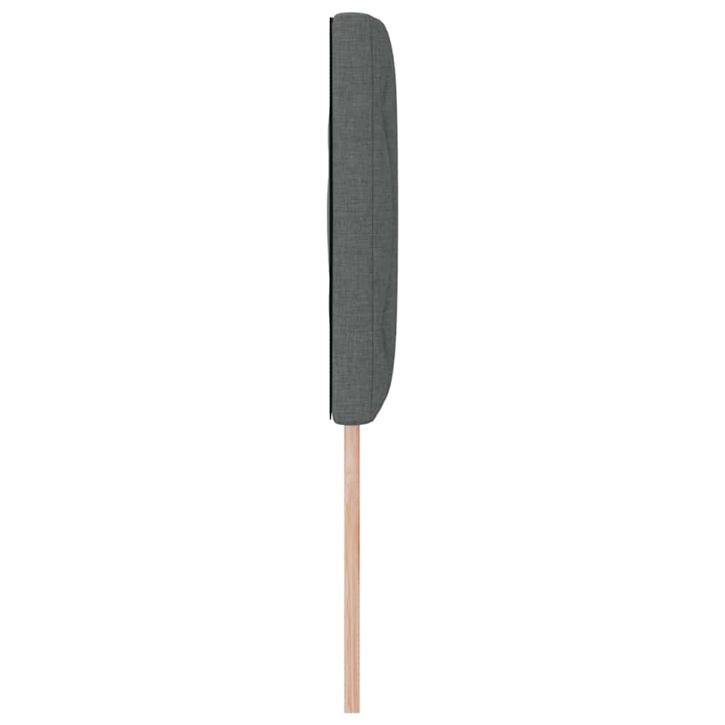 LED Kopfteil Grau Stoff
