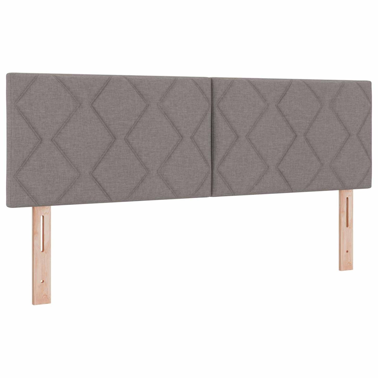 LED Kopfteil Taupe Stoff