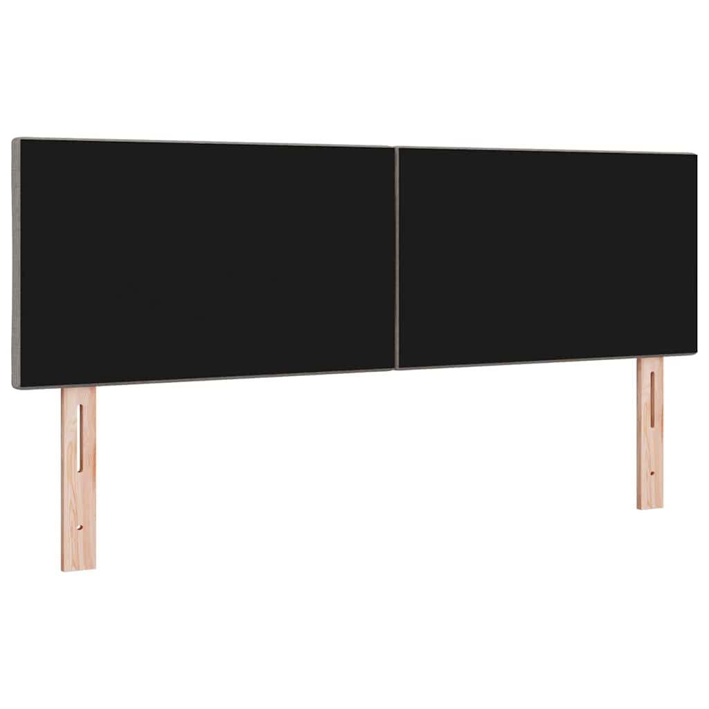 LED Kopfteil Taupe Stoff
