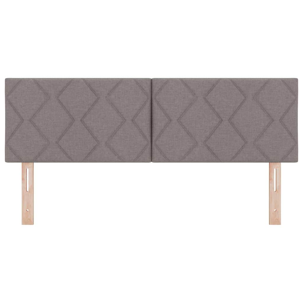 LED Kopfteil Taupe Stoff