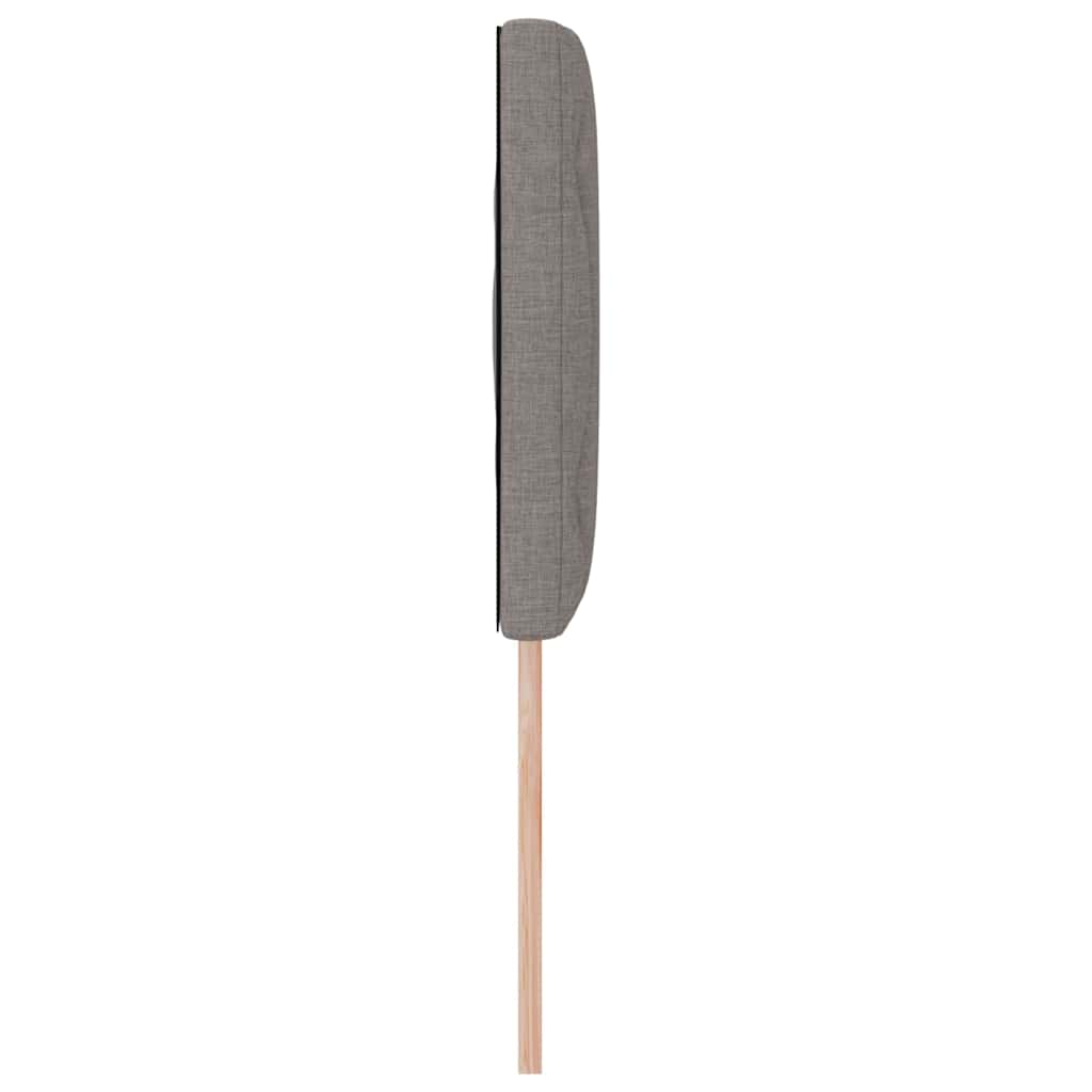 LED Kopfteil Taupe Stoff