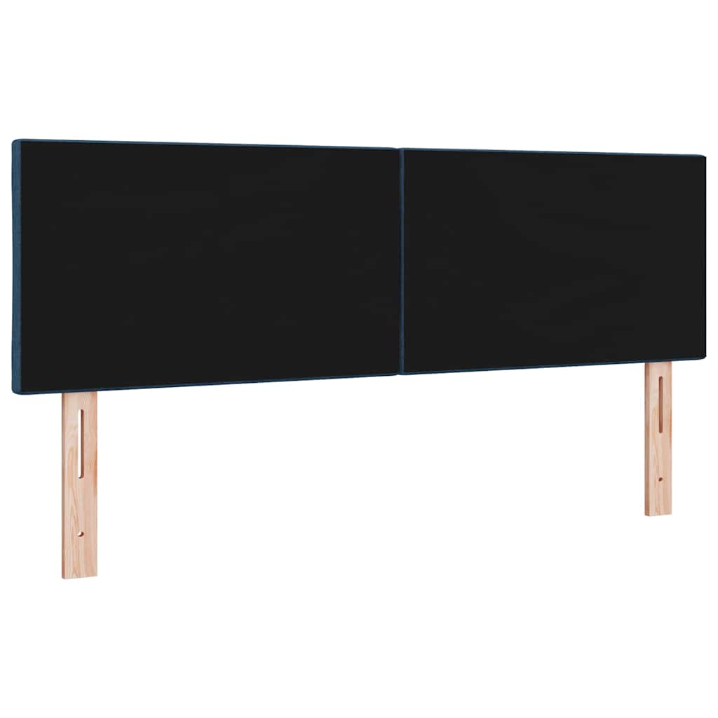 LED Kopfteil Blau 160 cm Stoff