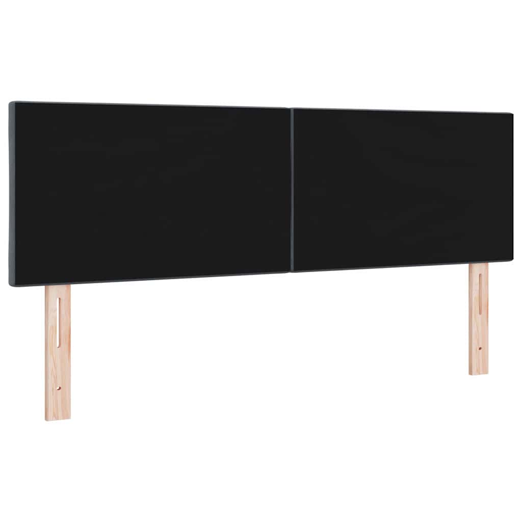 LED Kopfteil Dunkelgrau 160 cm Samt